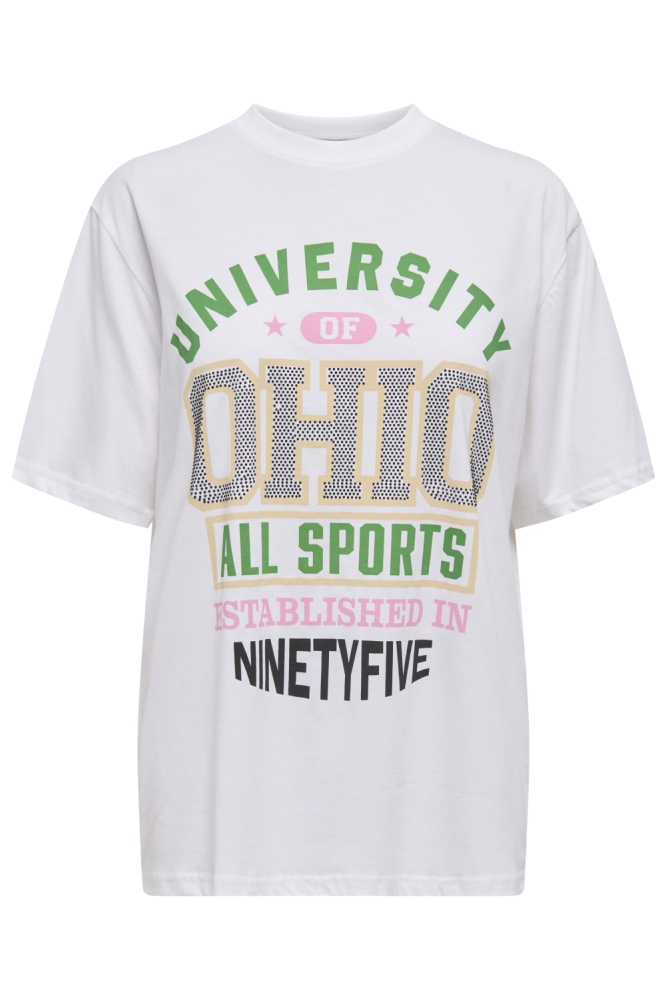ONLJENNA S/S STONE SPORT TOP BOX JR 15355689 BRIGHT WHITE/OHIO